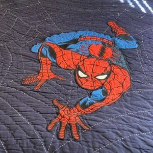 Pottery Barn Spider Man Full/Queen Quilt and 2 Shams